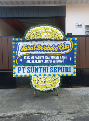 Papan Bunga Duka di Mindiptana